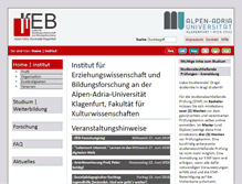 Tablet Screenshot of ifeb.uni-klu.ac.at