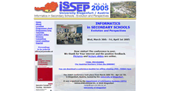 Desktop Screenshot of issep.uni-klu.ac.at