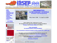 Tablet Screenshot of issep.uni-klu.ac.at