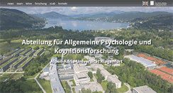Desktop Screenshot of cognition.uni-klu.ac.at