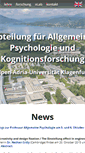 Mobile Screenshot of cognition.uni-klu.ac.at